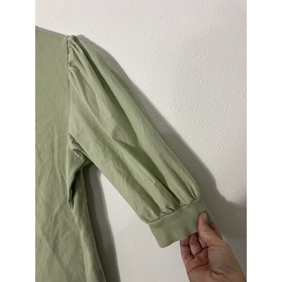 Veronica Beard Coralee Top Dusty Sage Green Size Medium - Picture 10 of 15